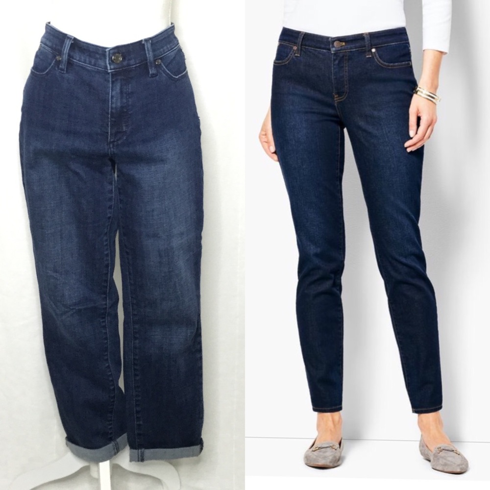Talbots slim ankle blue jean size 6